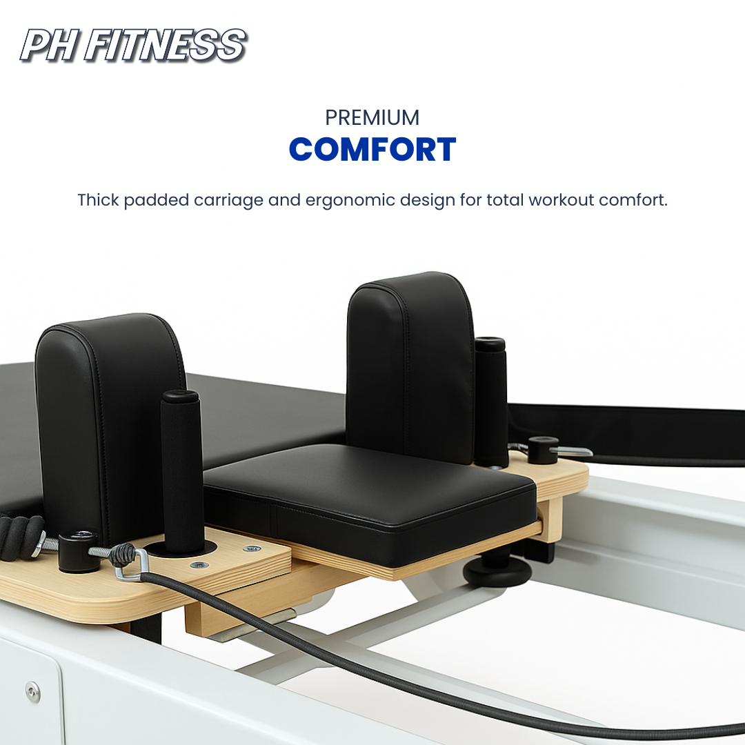 Opvouwbare Pilates Reformer – Premium Studio Kwaliteit met Verstelbare Veerweerstand