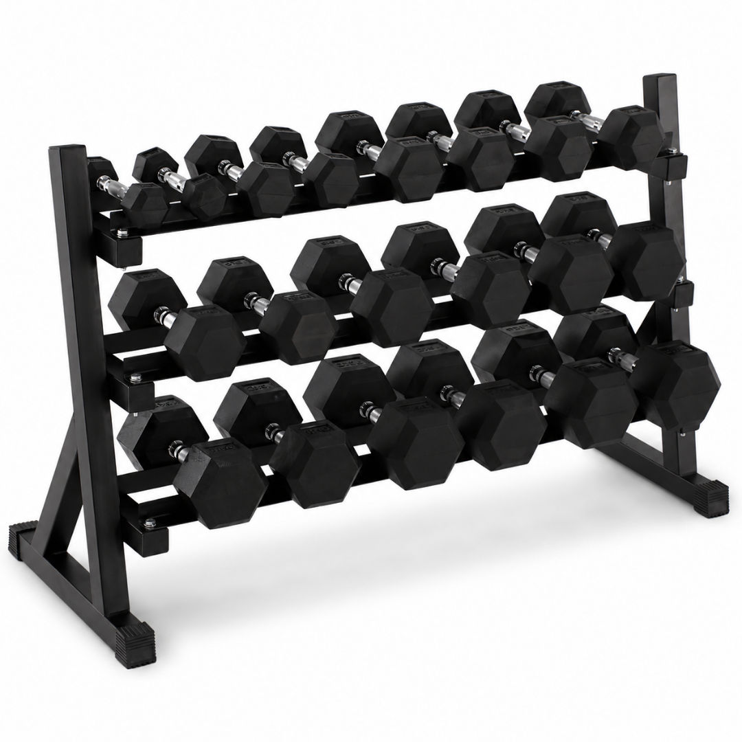 Hexa hantelset - 2 till 20KG med hantelställ