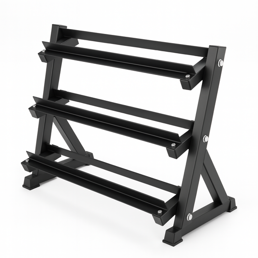 Hantelständer – 3-stöckiges professionelles Design 2,5 kg–25 kg oder 2 kg–20 kg