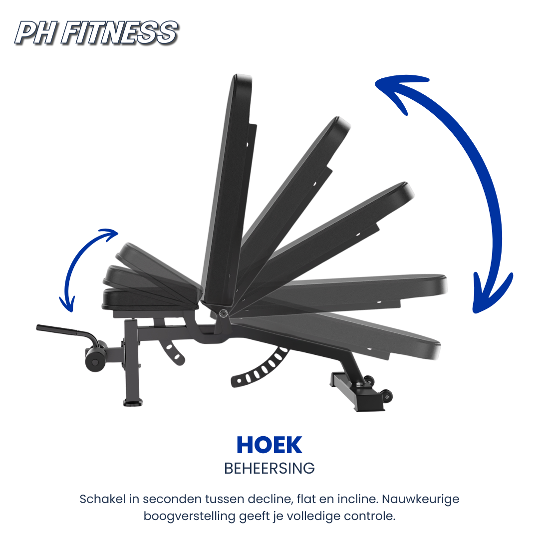PRO530 justerbar bänk - lutning upp och ner
