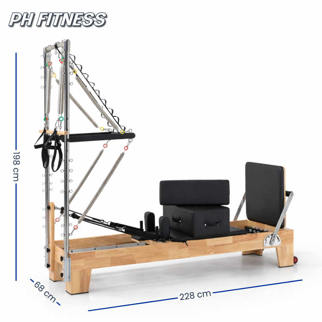Pilates Reformer aus Holz - Half Trapeze Tower