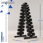 Hexa Dumbbell Set met Verticaal Rek - 1 t/m 10KG - Physical Sports Group B.V.