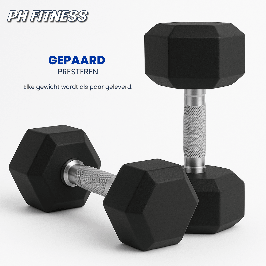 Hexa Dumbbells Sets - 2KG stappen - Physical Sports Group B.V.