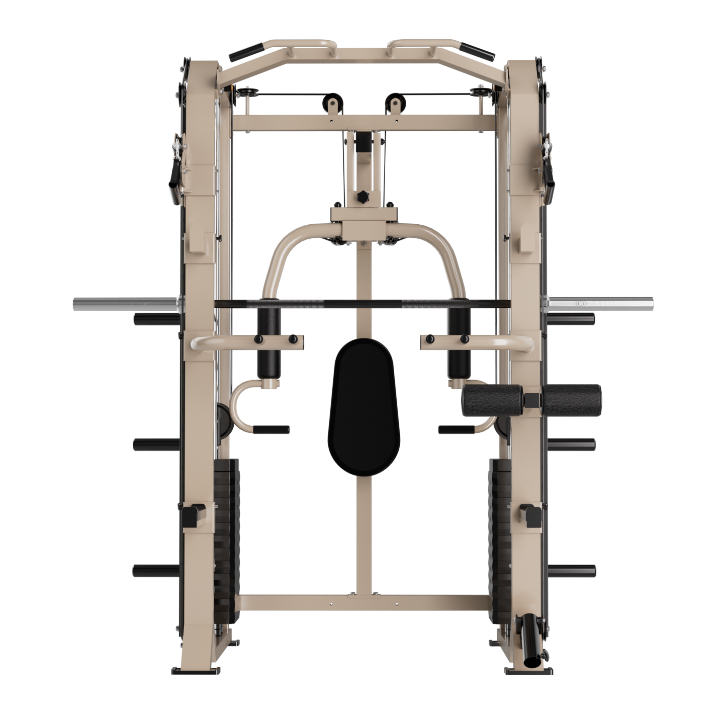 FUSION X Pro Rack – Verstelbare Smith Bar, Pec deck & Dual 80 kg Weight Stack