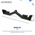 Multi Angle Kabelgreep Set PRO 5 - Delig met Carabiners – Ergonomische Kabelgrepen voor Lat Pulldown, Rows, Rugtraining & Fitness - PH Fitness