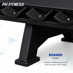 PH Fitness Dumbbell Rek – 2 - Laags - 10 Paar Ronde Dumbbells - PH Fitness