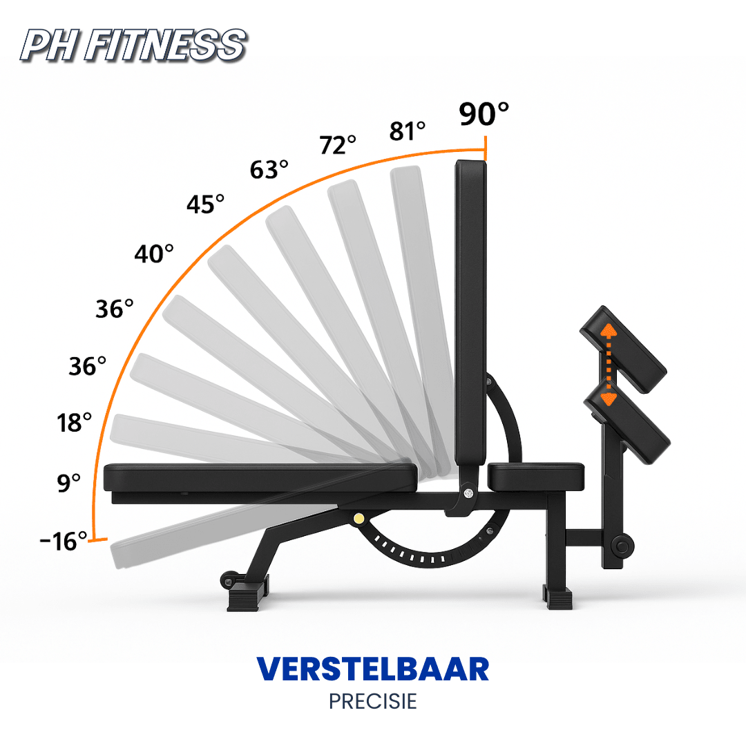 PRO530-2 Adjustable Bench - With Attachment - Physical Sports Group B.V.